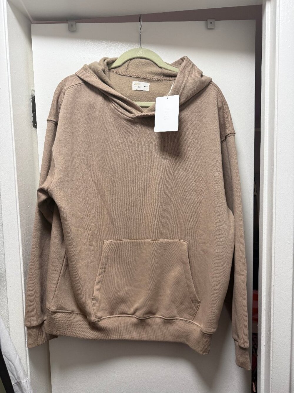 TKEES AirWhipped Pullover Hoodie - Camel - Size Medium - NWT